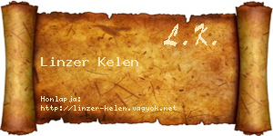 Linzer Kelen névjegykártya